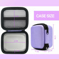 Stukcaze Bitzee Hard EVA Carrying Case Purple 3.9x3.1x4.4in Waterproof Dustproof by Deal US