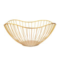 IBWell Metal Iron Wire Single Tier Dish Stand Basket Holder Gold by Deal US