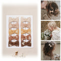 FANCY CLOUDS Baby Hair Clips 10 pcs Handmade Daisy Bows Barrettes Accessories by Deal US