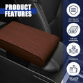 RGOAANC Car Console Armrest Cover Leather Memory Foam 12.6x8.5 Universal by Deal US