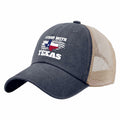 Beafoliya Texas Flag Trucker Hat Women Mesh Baseball Cap Purplish Blue by Deal US