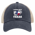 Beafoliya Texas Flag Trucker Hat Women Mesh Baseball Cap Purplish Blue by Deal US