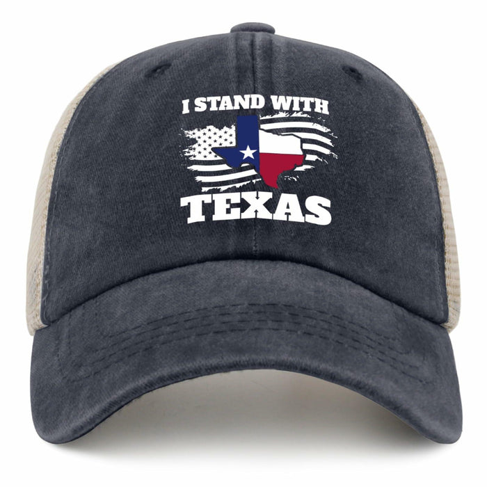 Beafoliya Texas Flag Trucker Hat Women Mesh Baseball Cap Purplish Blue by Deal US