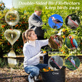 3D Metal Bird Scare Discs Set Double-Sided Reflectors Outdoor Garden Decor by Deal US