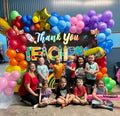 Thank You Teachers Backdrop 6x4FT Teacher Appreciation Banner Blue by Deal US