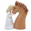 Horse Gifts Girl Embrace Horse Figurine Statue Home Decor Keepsake by Deal US