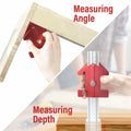 TOURACE Cabinet Handle Jig Aluminum Template Tool Red Woodworking Ruler by Deal US