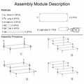 TECHSHARE Clear Acrylic 3-Tier Display Stand Organizer Transparent by Deal US