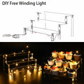 TECHSHARE Clear Acrylic 3-Tier Display Stand Organizer Transparent by Deal US
