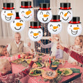 Riakrum 12 Pcs Winter Snowman Paper Lanterns Hanging Christmas Ornaments by Deal US