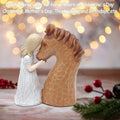 Horse Gifts Girl Embrace Horse Figurine Statue Home Decor Keepsake by Deal US