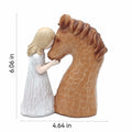 Horse Gifts Girl Embrace Horse Figurine Statue Home Decor Keepsake by Deal US