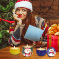 Christmas Scented Candle Set 3 Pack Soy Apple Cinnamon Cedar Vanilla 2.5oz by Deal US