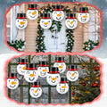 Riakrum 12 Pcs Winter Snowman Paper Lanterns Hanging Christmas Ornaments by Deal US