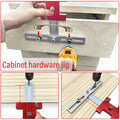 TOURACE Cabinet Handle Jig Aluminum Template Tool Red Woodworking Ruler by Deal US