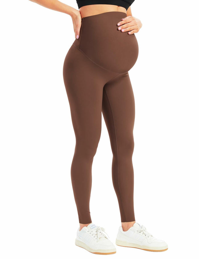 BONVIGOR Maternity Leggings Over Belly Full Length Yoga Pants by Deal US
