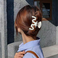 Yexnum 6pcs Acrylic Wavy Claw Hair Clips for Women Thick Thin Curly Hair by Deal US