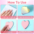 COMNICO 6 Pack Heart Shaped Stainless Steel Adhesive Hooks Silver by Deal US