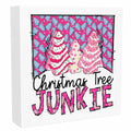 Pink Christmas Tree Decorations Funny Merry Xmas Decor 5x5 inches by Deal US