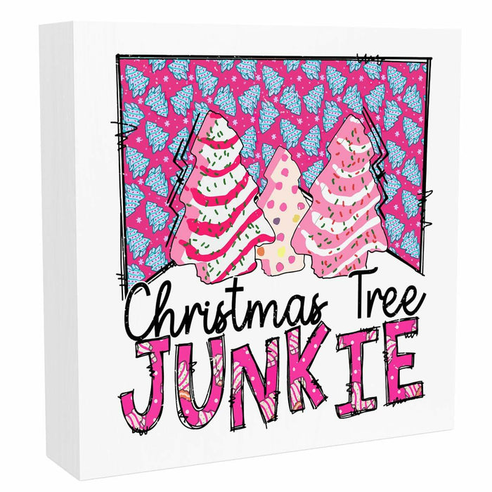 Pink Christmas Tree Decorations Funny Merry Xmas Decor 5x5 inches by Deal US