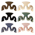 Yexnum 6pcs Acrylic Wavy Claw Hair Clips for Women Thick Thin Curly Hair by Deal US