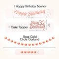 EpiqueOne 41-Piece Rose Gold 30th Birthday Party Decorations for Women by Deal US