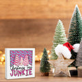 Pink Christmas Tree Decorations Funny Merry Xmas Decor 5x5 inches by Deal US