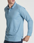 3 Pack Mens Dry Fit Long-Sleeve Polo Shirt Slim Athletic Set 9 Size S by Deal US