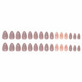 Flower Design Short Press On Nails for Women 30 Pcs Fake Nail Art Manicure by Deal US