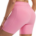 Athletic Shorts Women Gym Yoga Workout High Waisted Pink Size XS by Deal US