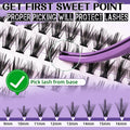 B&Qaugen Lash Extension Kit 280PCS 30D Soft D Curl Manga Black by Deal US