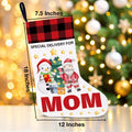 TSUYAWU Grandma Christmas Stocking Holiday Decoration 18x12 Inch by Deal US