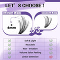 B&Qaugen Lash Extension Kit 280PCS 30D Soft D Curl Manga Black by Deal US