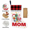 TSUYAWU Grandma Christmas Stocking Holiday Decoration 18x12 Inch by Deal US