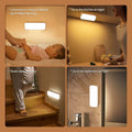 Peayale LED Motion Sensor Nightlight Rechargeable Cordless White Wall Light by Deal US