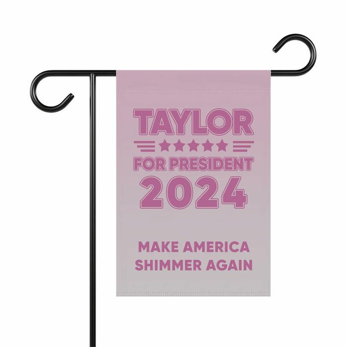 TinyCracker Tay-Lor For President 2024 Garden Flag 12x18 Double Sided by Deal US