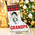TSUYAWU Grandpa Christmas Stocking Xmas Decoration 18x12 Inch Fireplace by Deal US