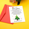 TI-EDC Sentimental Christmas Cards for Daughter - Merry Xmas Gifts by Deal US