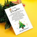 TI-EDC Sentimental Christmas Cards for Daughter - Merry Xmas Gifts by Deal US
