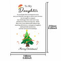 TI-EDC Sentimental Christmas Cards for Daughter - Merry Xmas Gifts by Deal US