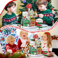 13 Pc Winter Tiered Tray Decor Elk Sled Tree Snowflake Wood Blocks by Deal US
