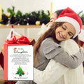 TI-EDC Sentimental Christmas Cards for Daughter - Merry Xmas Gifts by Deal US