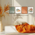 JWVK Hello Pumpkin Boho Fall Wall Art Prints Set of 4 8x10 Unframed by Deal US
