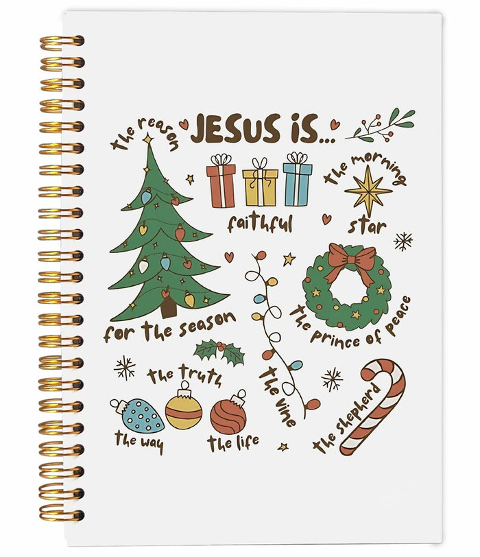 Ecezatik Christmas Notebook Jesus Is the Season 5.5x8.3 Inch Spiral by Deal US