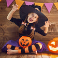 Halloween Pumpkin Hair Bows Clips Orange Dual-Layered Grosgrain Ribbon by Deal US