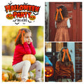 Halloween Hair Bows Orange Holiday Print Ribbon Clip for Girls Women by Deal US