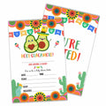 25pc Holy Guacamole Baby Shower Invitations Avocado Taco Mexican Fiesta B06 by Deal US
