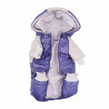 Miaododo Winter Dog Coat Windproof Cotton-Padded High Collar Light Blue Size 2XL by Deal US