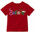 Boys Girls Toddler Reindeer Christmas Short Sleeve Holiday Red Tee Shirt Size 3T by Deal US