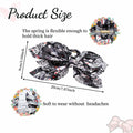 Hadutrek Bow Hair Clips Large 3PCS Black Green Red for Thick Hair Women by Deal US